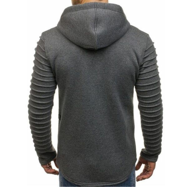 Striped Pleated Hoodie - Image 2