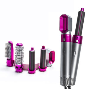 5 In 1 Electric Hair Styler Brush with Negative Ion Straightener