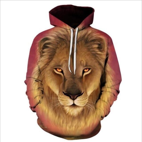 3D Lion Hoodie - Image 3