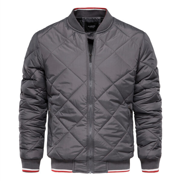 Men's Stand Collar Cotton Padded Jacket - Image 2