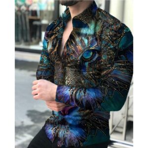 Men’s Long Sleeved Gradient Shirt