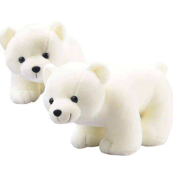 plush polar bear white