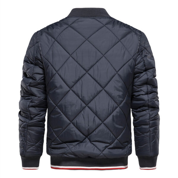 Men's Stand Collar Cotton Padded Jacket - Image 6