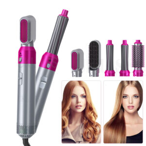 5 In 1 Electric Hair Styler Brush with Negative Ion Straightener