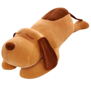 Sleeping Plush Dog Shaped Pillow