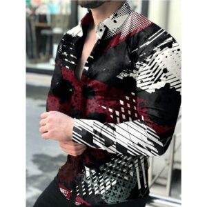 Men’s Long Sleeved Gradient Shirt