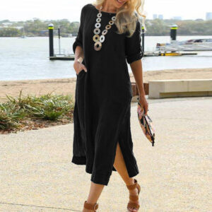 Retro Long Shirt Dress