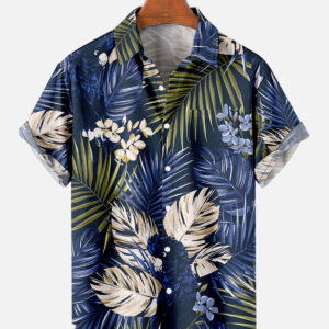 Men’s Loose Fit Short Sleeve Trendy Shirt