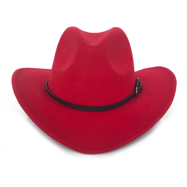 Men's Woolen Vintage Western Hat - Image 2