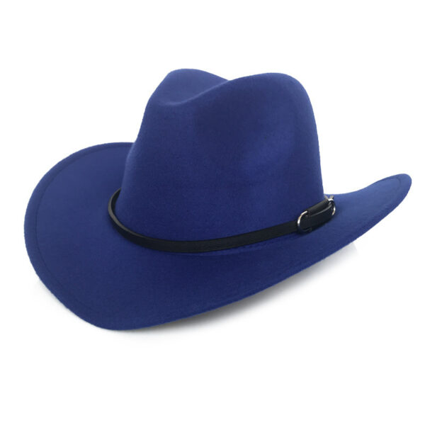Men's Woolen Vintage Western Hat - Image 4