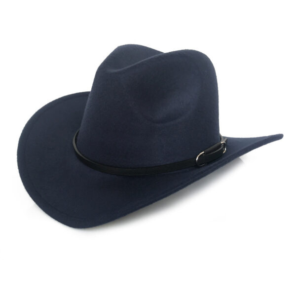 Men's Woolen Vintage Western Hat - Image 5