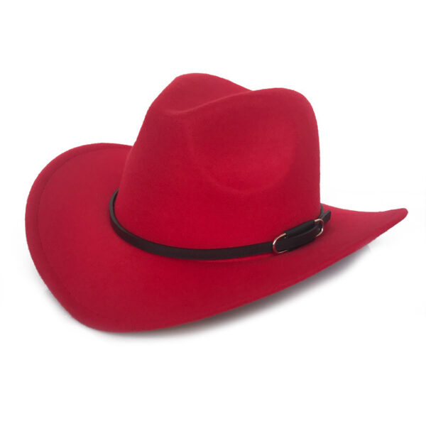 Men's Woolen Vintage Western Hat - Image 3