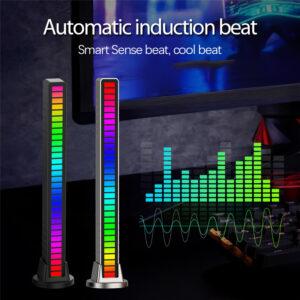 USB LED Strip Light Sound Control Pickup Rhythm Light Music Atmosphere Light RGB Colorful Tube