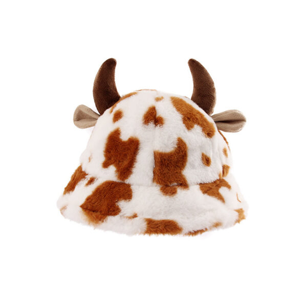 Women's Bucket Hat with Cow Croissant Print - Image 2