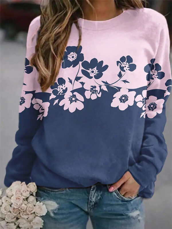 Women Floral Pullover - Image 2