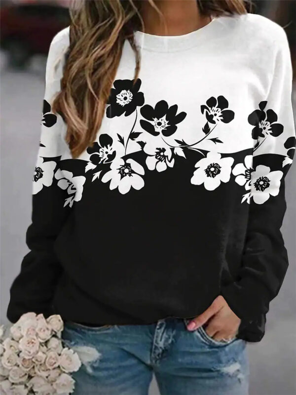 Women Floral Pullover - Image 3