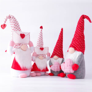 Valentines Day Gnome Ornaments