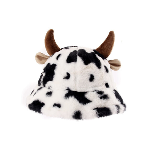 Women's Bucket Hat with Cow Croissant Print - Image 4