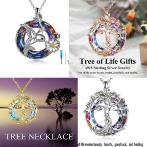 Simple Fashion Hollow Out Tree Of Life Necklace Pendant
