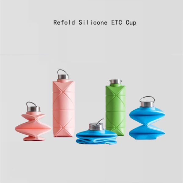 Eco-Friendly Silicone Foldable Sport Bottle - Image 2