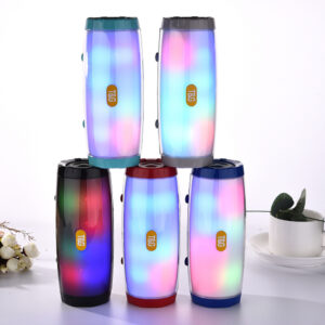 Powerful Portable Bluetooth Speaker with High Bass, HIFI, TF, FM Radio, LED Light – Perfect for Outdoor Use