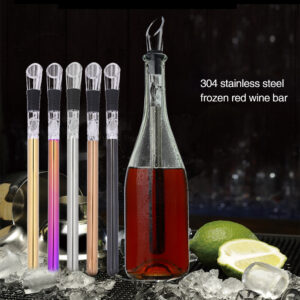 Stainless Steel Wine Chiller Stick: Leakproof, Cooler Rod for Wine and Beer Bottles