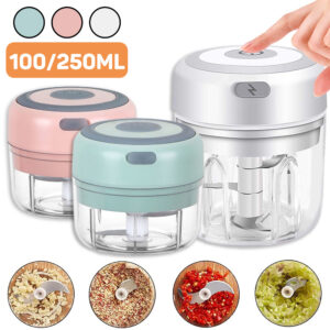 Mini Electric Garlic Masher – USB Rechargeable, Sturdy and Durable Chili, Vegetable and Ginger Crusher Kitchen Tool