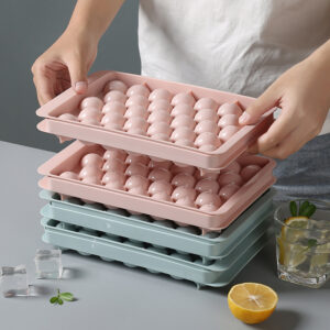 3D Round Silicone Ice Cube Molds for Home Bar and Party Use – DIY Kitchen Ice Cream and Ball Ice Makers