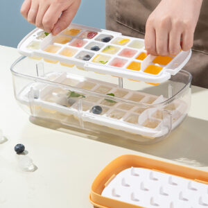 Quick Ice Cube Moulds Tray With Storage Box Lazy Ice Maker For Cocktail Bar Accessories