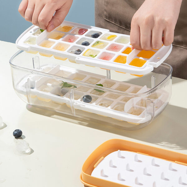 Quick Ice Cube Moulds Tray With Storage Box Lazy Ice Maker For Cocktail Bar Accessories - Image 2