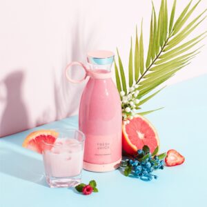 Portable USB Rechargeable 350ML Juicer Mixer Bottle Blender