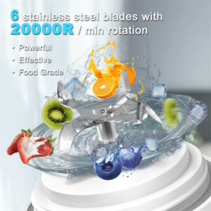 USB Rechargeable Personal Size Portable Blender for Shakes And Smoothies With 6 Blades