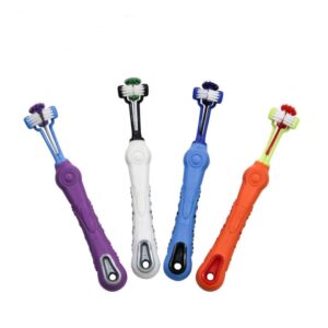 Three-Sided Dog Toothbrush