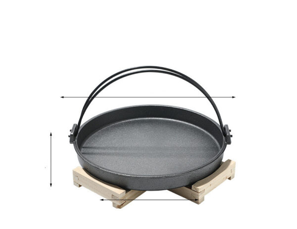 Compact Square Household Stove with Cast Iron Barbecue, Charcoal Oven, Solid Alcohol Oven, and Single Dry Pot for Japanese Shouxi Hanging and Small Hot Pot Cooking - Image 5