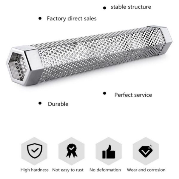 Enhance Your Outdoor Barbecue Experience with a Stainless Steel Smoke Box for Smoking Fruits and More - Image 3