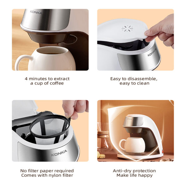 Compact and Automated: A Home and Office Coffee Solution with Mini Portable Coffee Maker - Image 3