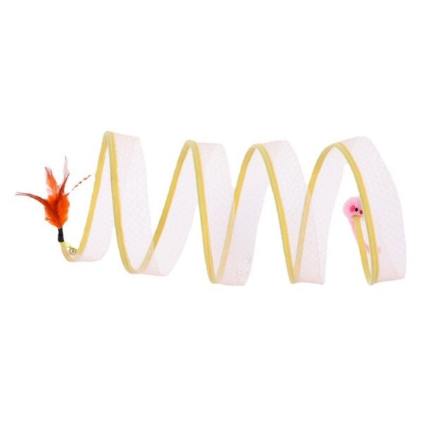 Foldable Cat Tunnel Toy for Agile Felines - Image 2