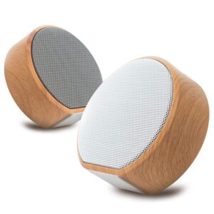 Portable Wireless Wooden Mini Speaker with Bluetooth, AUX, and TF Card Support – Ideal for Outdoor Use