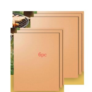 Multipurpose BBQ Grill Mat and Baking Sheet with Non-Stick Surface for Repeated Use