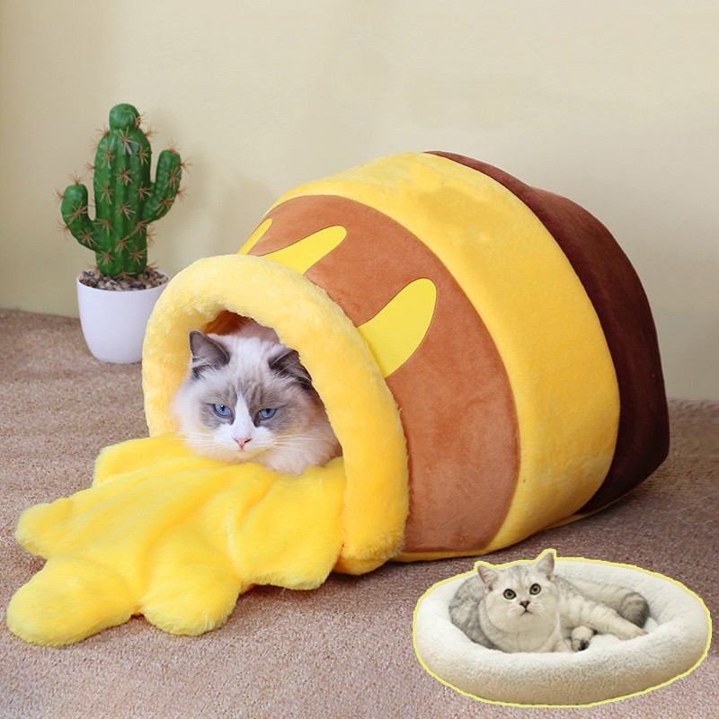 Honey Pot Shaped Cat Bed