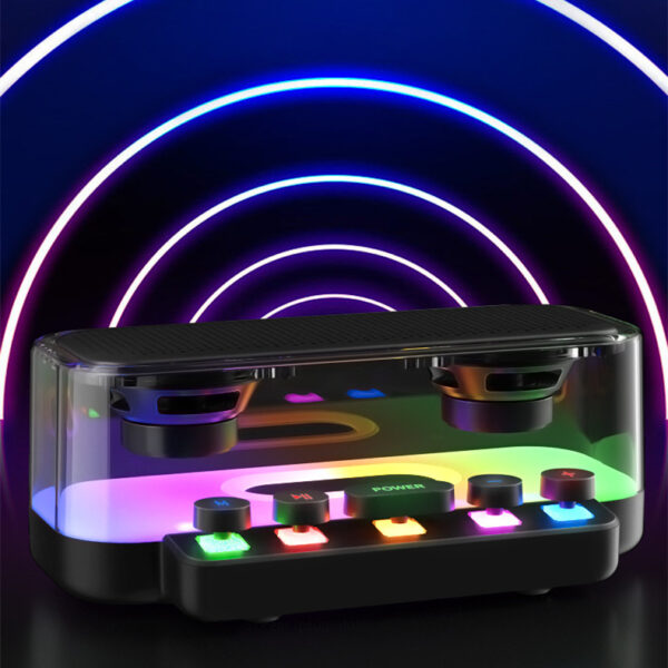Smart Bluetooth Speaker with Small Cloud Design and Large Volume Control Button in Punk Style - Image 4