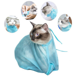 Multifunctional Cat Grooming Bag for Hassle-Free Nail Clipping and Washing