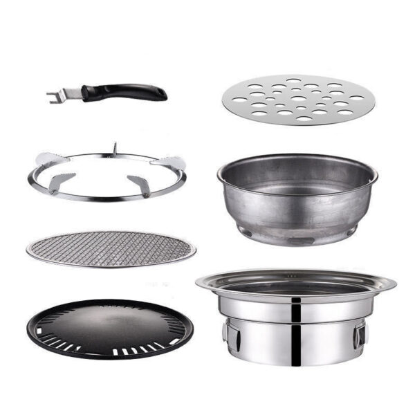 Experience Authentic Korean BBQ with the Non-Stick Stainless Steel BBQ Grill - Image 3