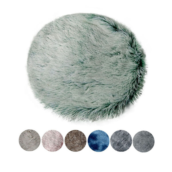 Pet Sleeping Soft Plush Round Pad Mat - Image 3