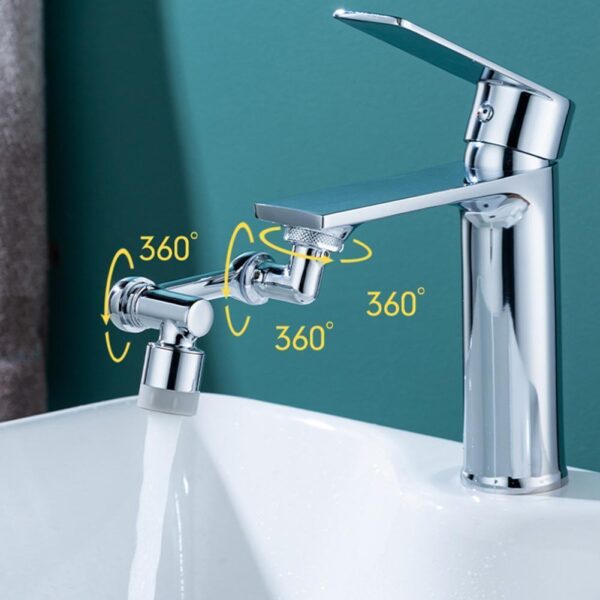 Universal 1080 Swivel Faucet Aerator and Extender for a Multifunctional and Splash-Resistant Experience - Image 8