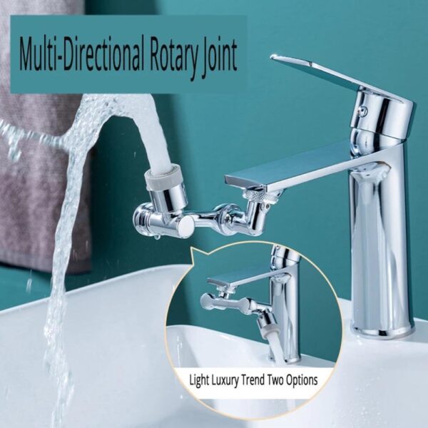 Universal 1080 Swivel Faucet Aerator and Extender for a Multifunctional and Splash-Resistant Experience - Image 9