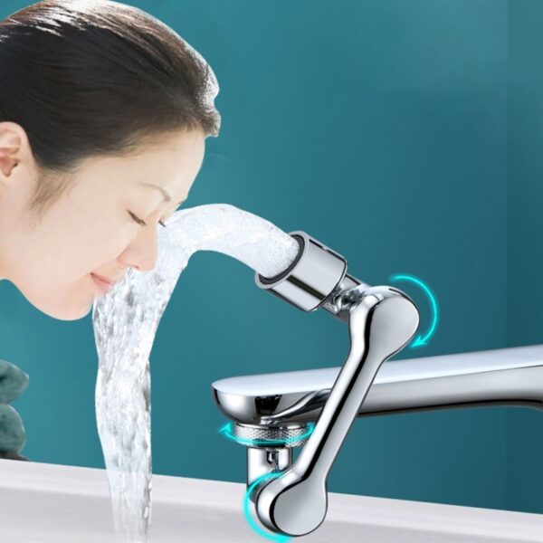 Universal 1080 Swivel Faucet Aerator and Extender for a Multifunctional and Splash-Resistant Experience - Image 3