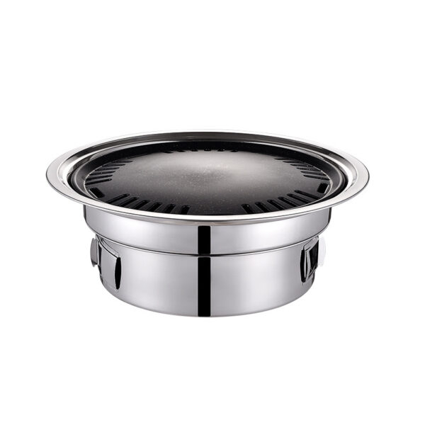 Experience Authentic Korean BBQ with the Non-Stick Stainless Steel BBQ Grill - Image 2