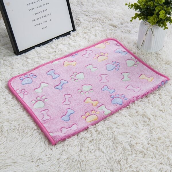 Soft Paw Print Pet Fleece Blanket - Image 8