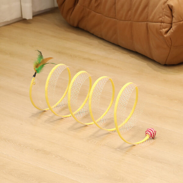 Foldable Cat Tunnel Toy for Agile Felines - Image 6